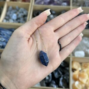 Naszyjnik kamień grot - LAPIS LAZULI